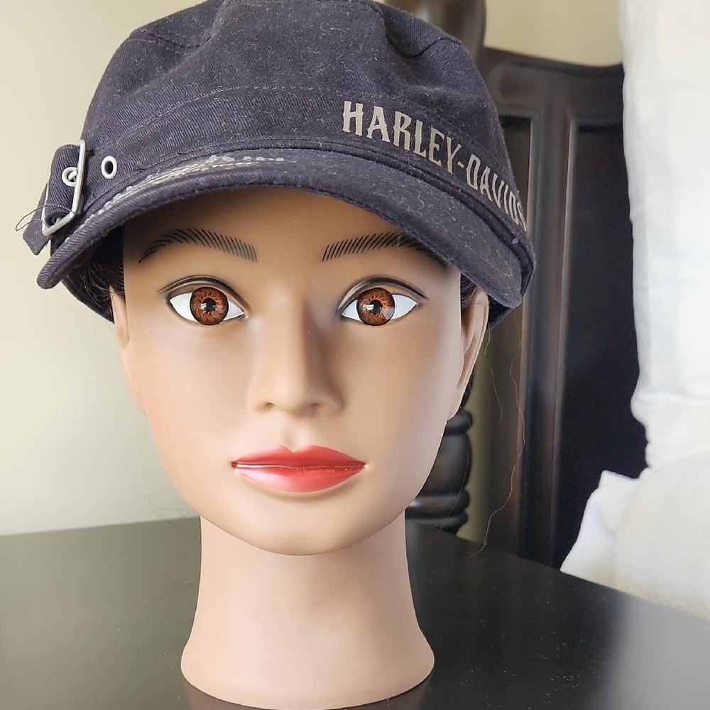 Harley-Davidson Women's Black Cap with Buckle
